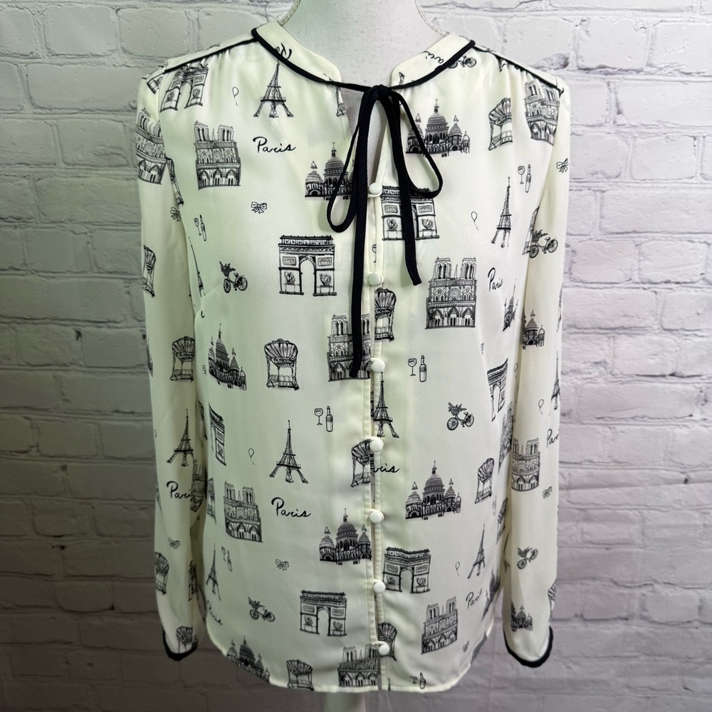 TALBOTS Paris France Dressy Blouse Top XS